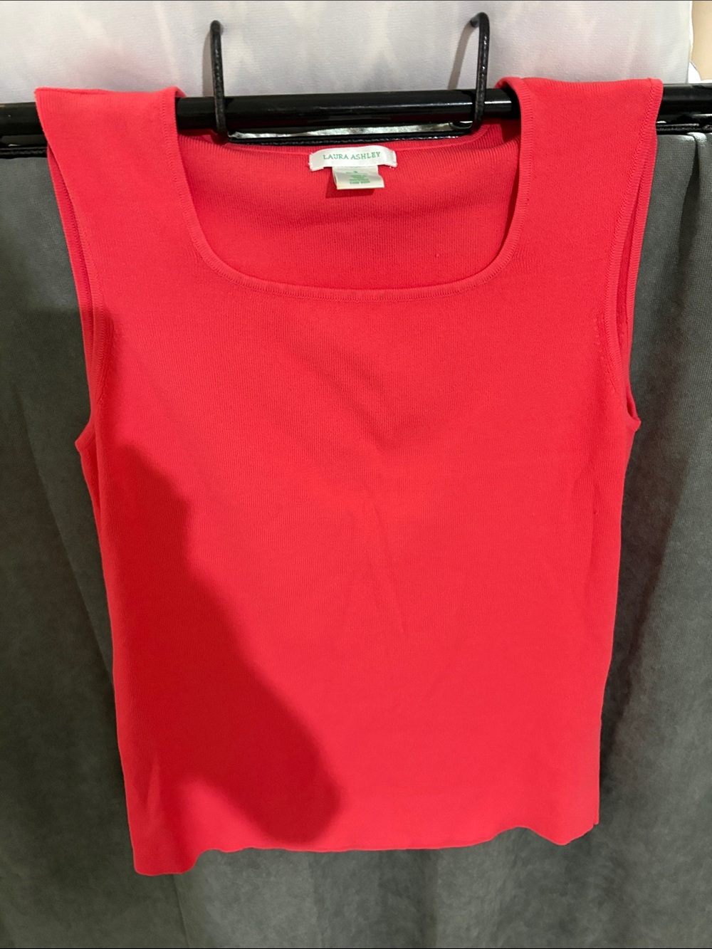 Laura Ashley Bright melon colered Square-Neck Tank
